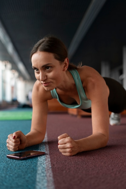 Person training for athletics