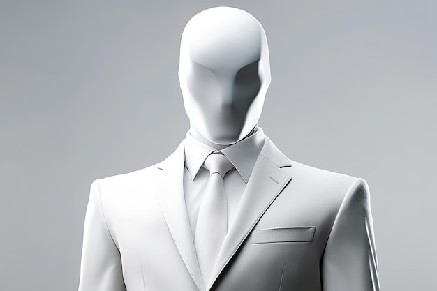 a person in a white suit