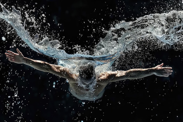 Photo a person with a shirt on and a splash of water