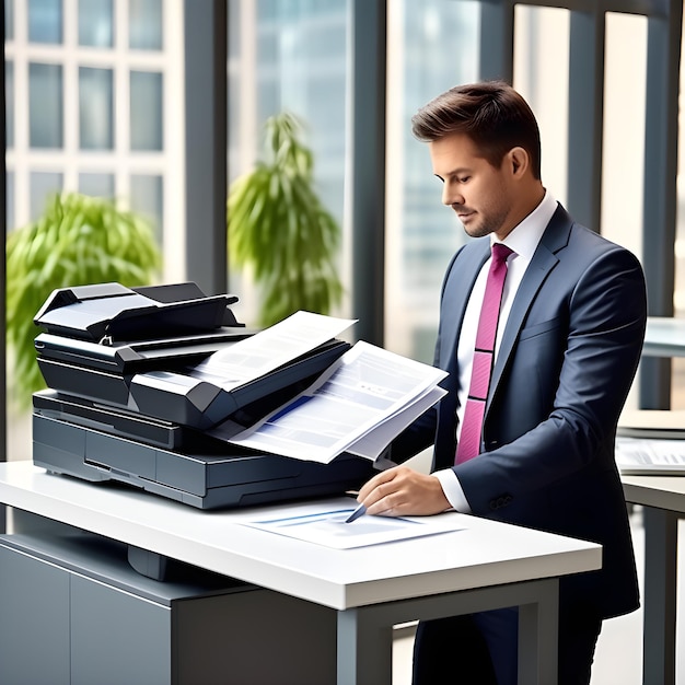 person working with documents