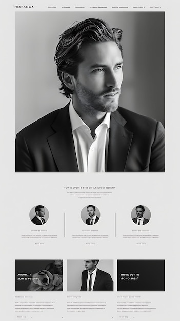 Photo personal branding website with professional headshot candida simple ideas for web layout design