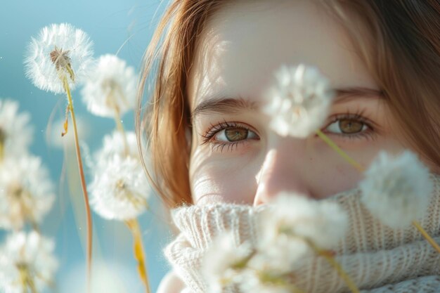 Personal struggle showing allergy illustrating the visible effects of allergies on a person s appearance emphasizing journey to identify triggers manage symptoms achieve comfort and well being