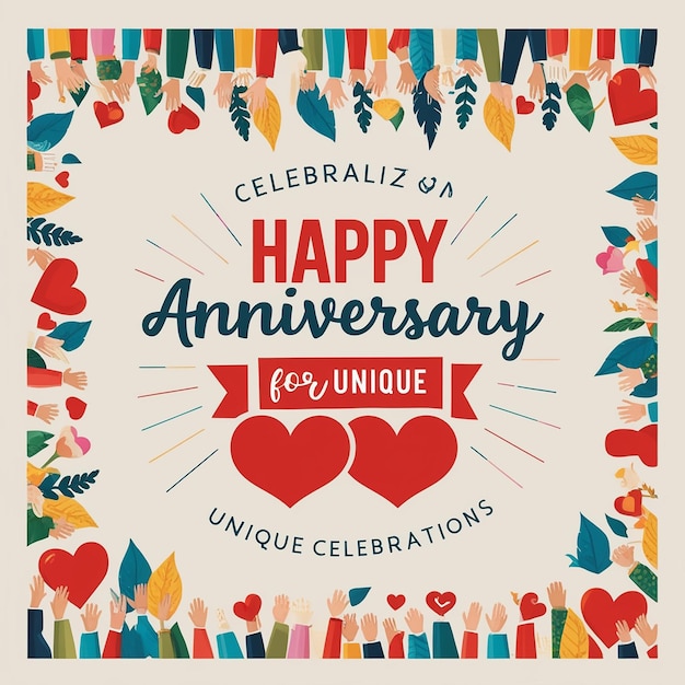 Personalized Happy Anniversary Design for Unique Celebrations