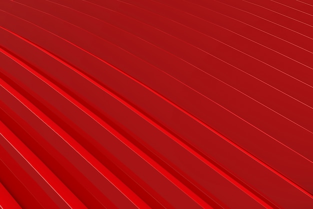 perspective view of modern red curve panel background.