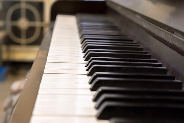 Perspective view of Piano keyboard