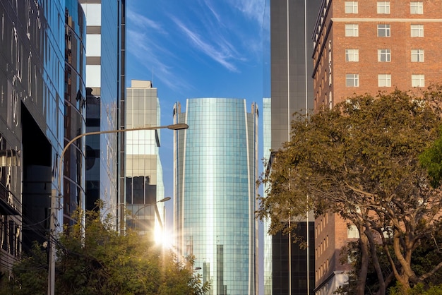 Peru Lima panoramic financial center skyline and business development center