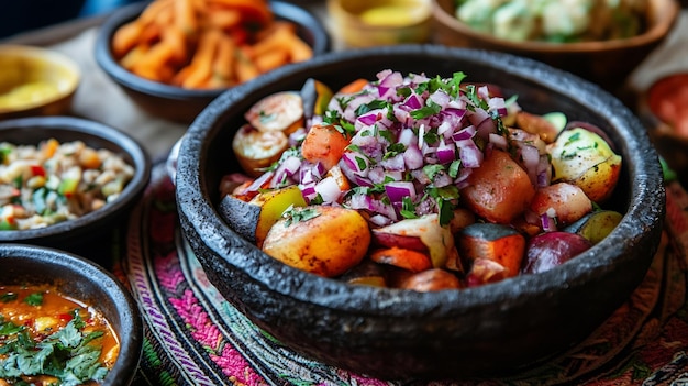 Photo peruvian cuisines recognized by international best food used to be rated as top 2 wh generative ai