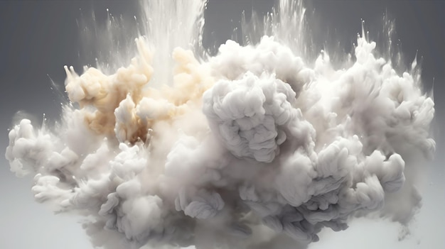 Pervasive Nature Cloud Smoke and powder explosion