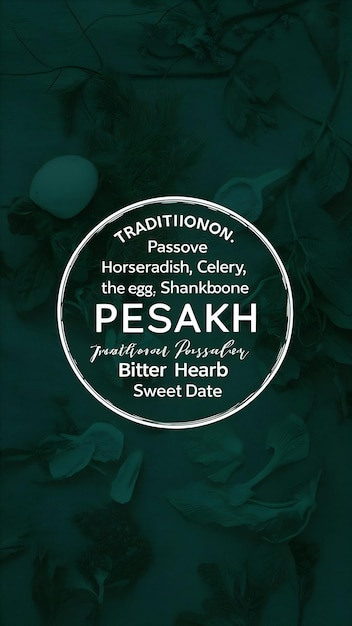 Pesah celebration concept jewish Passover holiday