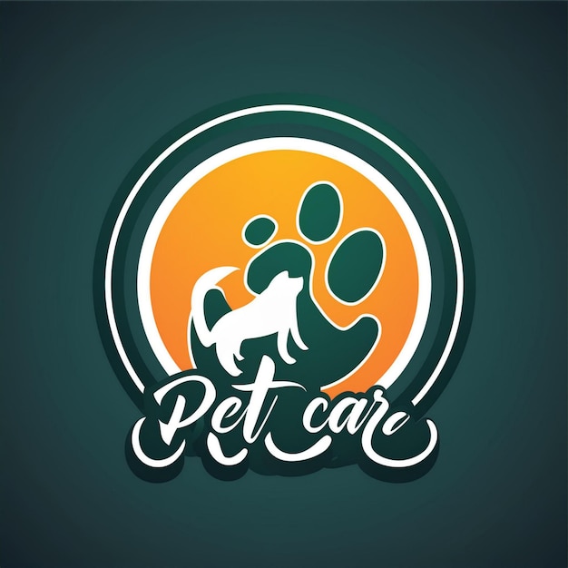 Photo pet care logo name and tagline design inspiration for branding