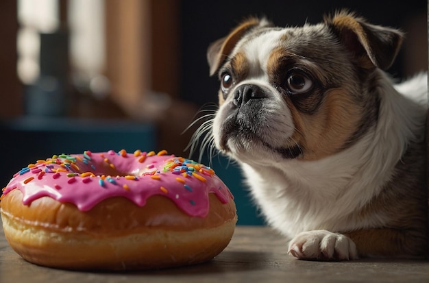 Pet Eyeing Donut