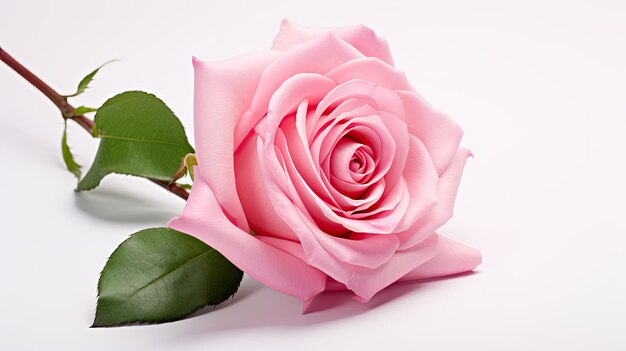 Petals pink rose isolated