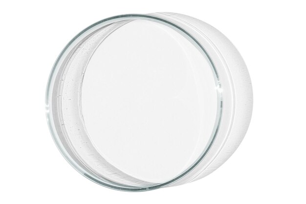 Petri dish isolated on empty background