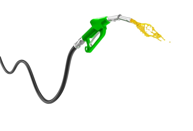 Petrol pump isolated on white 3d render