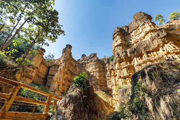 Pha ChoPha Chor is a cliff located in Mae Wong National Park Chiang Mai Province Thailand