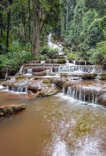 Phacharoen Waterfall in Tak Province, Thailand