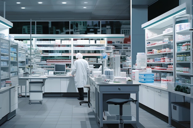 Pharmacist Phlebotomizes The Pharmacy with Automated Dispenser