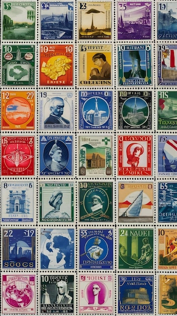 Photo philatelic journey exploring stamps from various countries and historical events