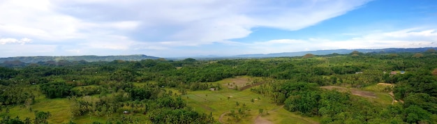 Philippines Forest and Fileds Top View