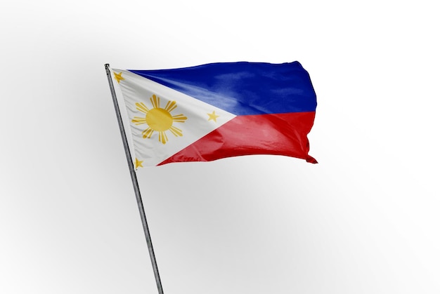 philippines waving flag on a white background image