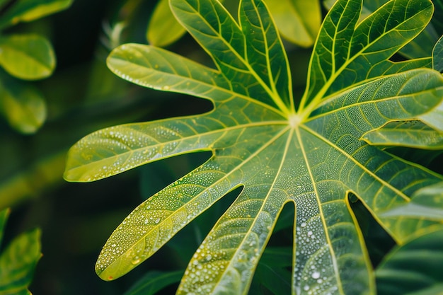 Philodendron xanadu leaf