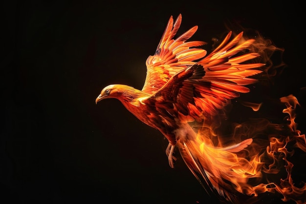 Photo phoenix bird flame fire vulture