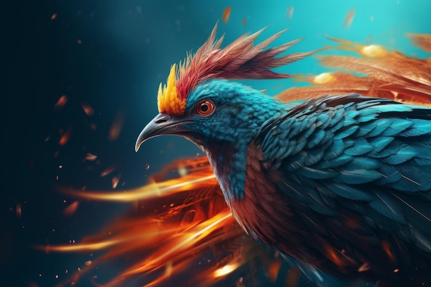 Phoenix bird rebirth Generate Ai