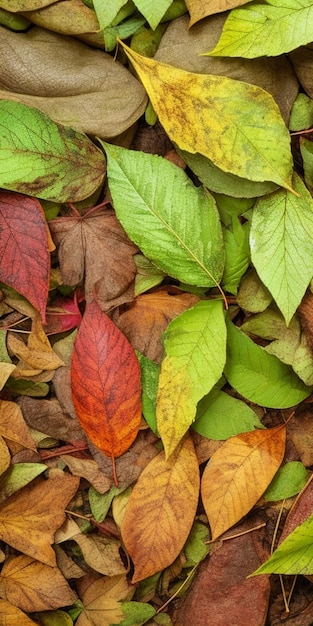 Phone background photo forest leaves