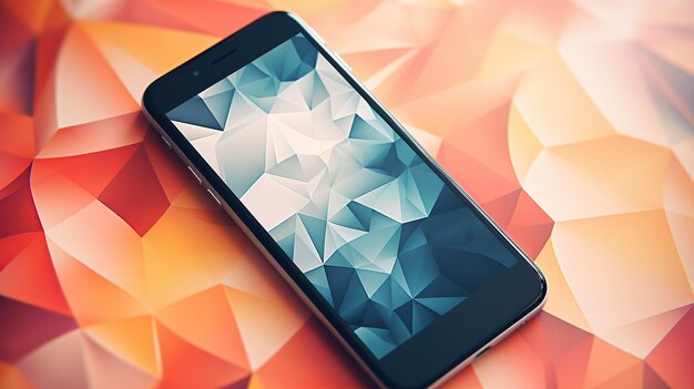 Photo phone screen template