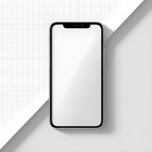 phone template with blank frame for design