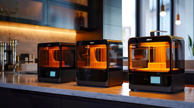 Photo a photo of 3d printers