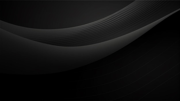 Photo of Abstract linear black backgroundAbstract dark wave background ai generated