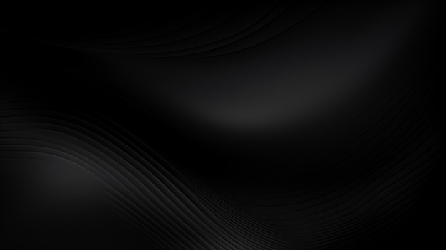 Photo of Abstract linear black backgroundAbstract dark wave background ai generated