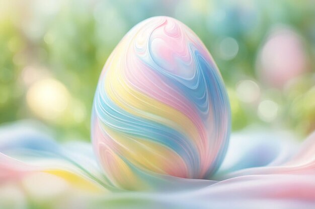 Photo abstract pastel easter egg