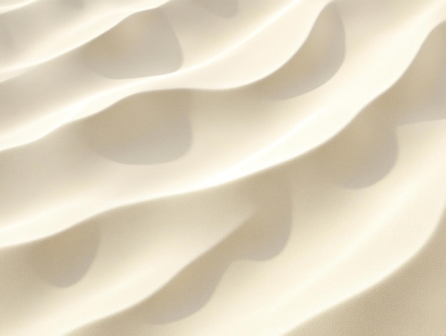 Photo of abstract wavy sand patterns in soft beige and white tones sand texture design