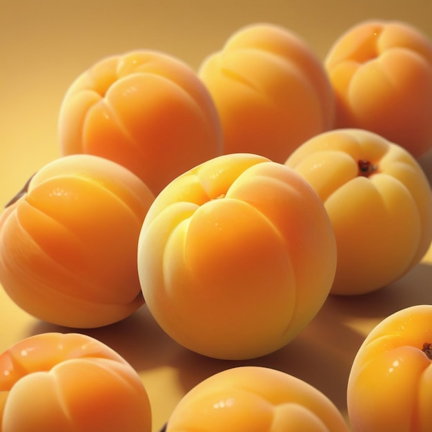 Photo of apricot isolated on background