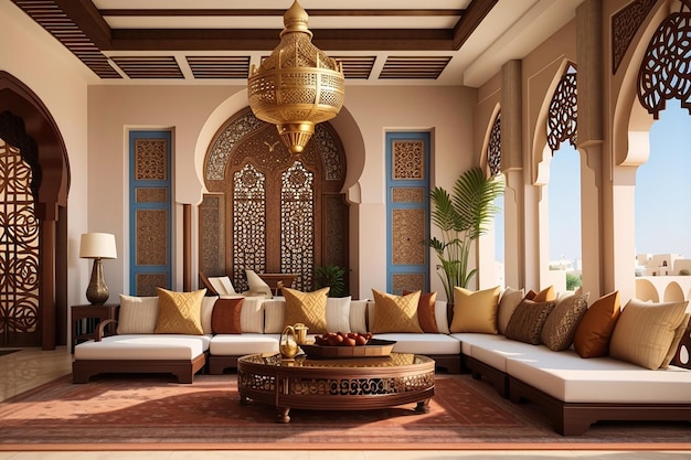 Photo arabic style living room