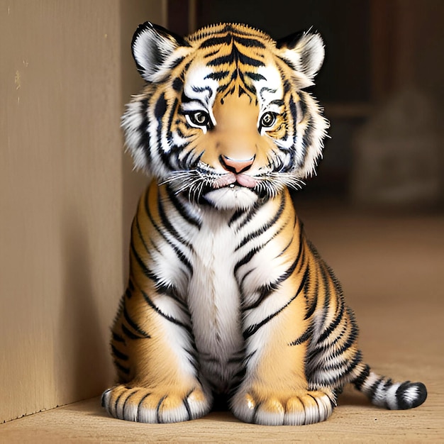 Photo baby tiger