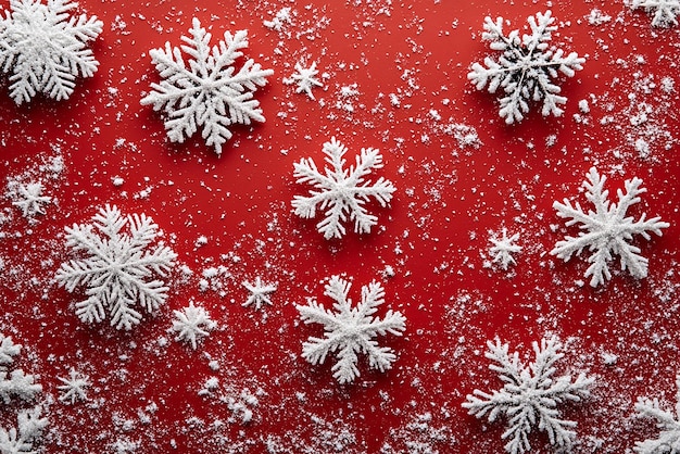 Photo photo of background with snowflakes christmas background