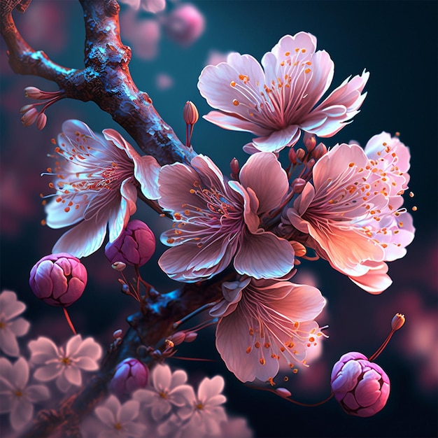 Photo Beautiful Cherry Blossom