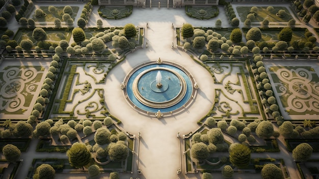 Photo of the beautiful gardens of the Palace of Versaille France