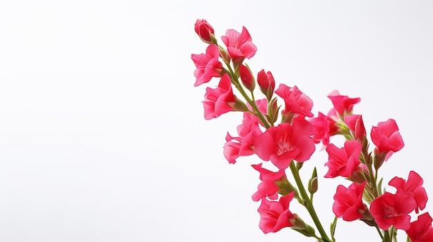 Photo of beautiful Snapdragon flower isolated on white background