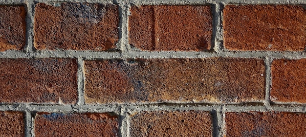 photo of beautiful vintage brick wall in house interior wide panorama of brick wall