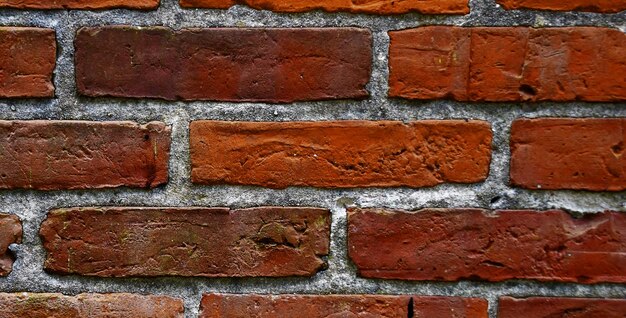 photo of beautiful vintage brick wall in house interior wide panorama of brick wall