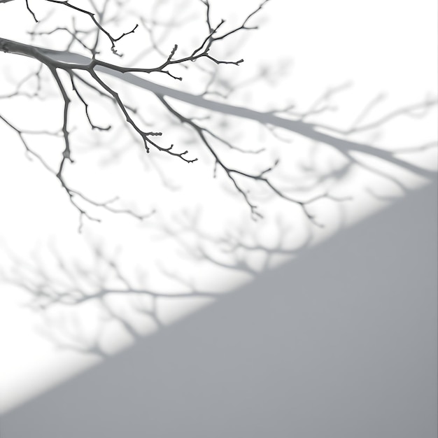 Photo photo of birch tree branch shadows casting thin irregular lines crisp contrasts stand out against