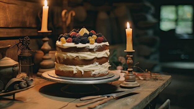 A photo of a birthday cake