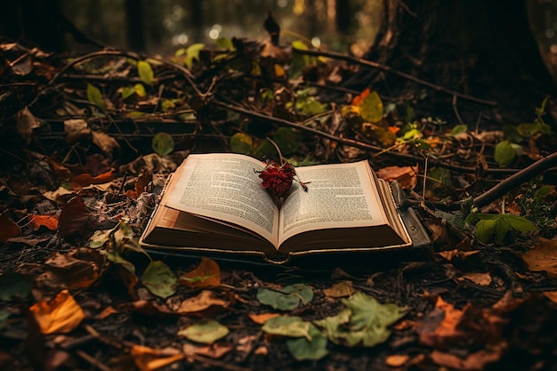 Photo of A blank open book