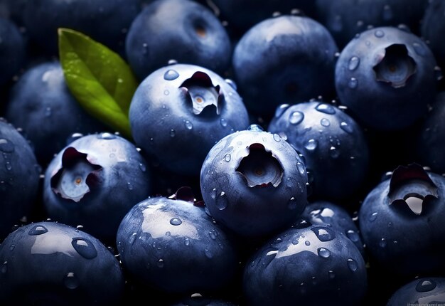 Photo of blue berry on isolated background blue berry tree blue berry juice and smoothie