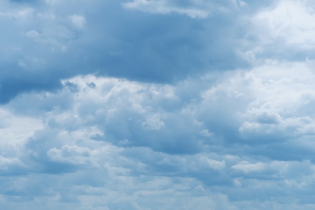 Photo of a blue sky with clouds