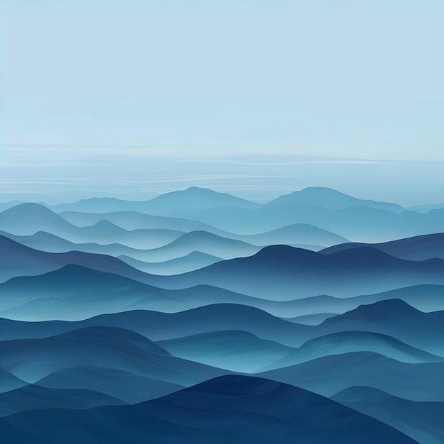 Photo of blue waves background design landscape